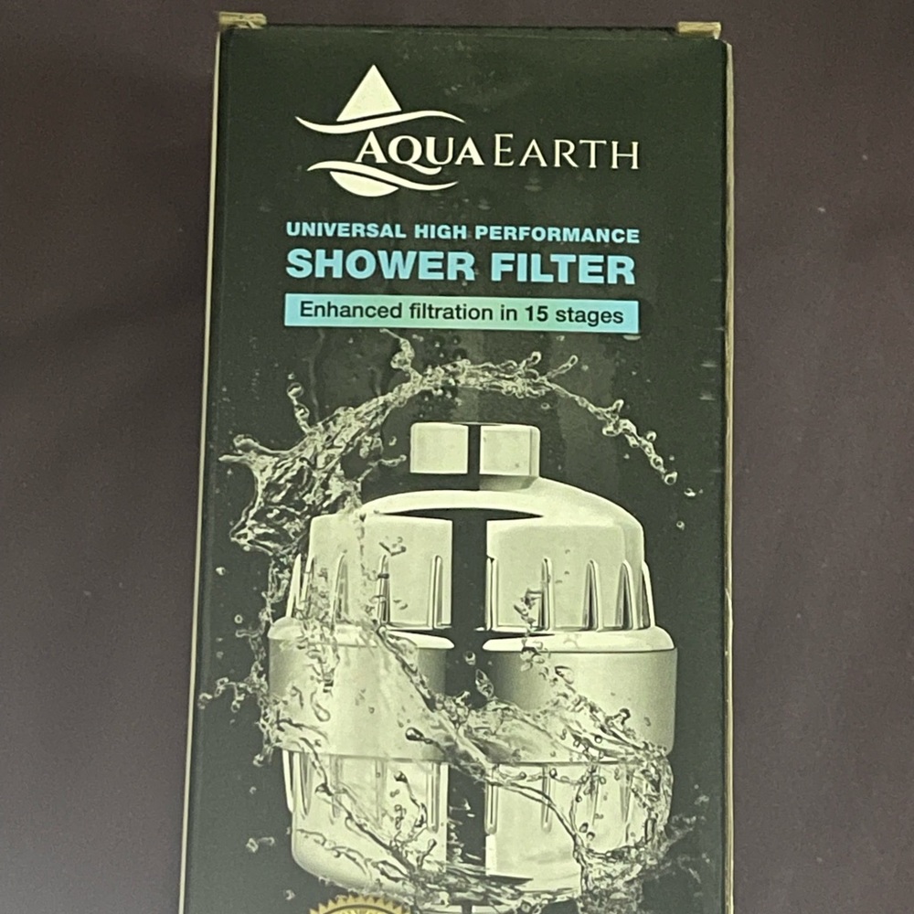 Aqua Earth 15 Stage Shower Filter Shower Filters for Hard Water Activated Carbon